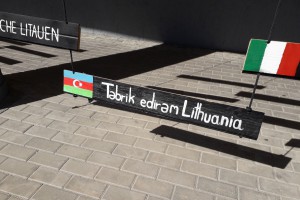 Azerbaidžanas sveikina Lietuvą. Slaptai.lt nuotr.